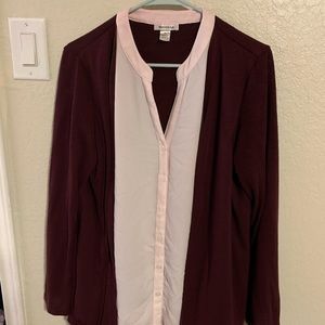 Pink and red sweater shirt !